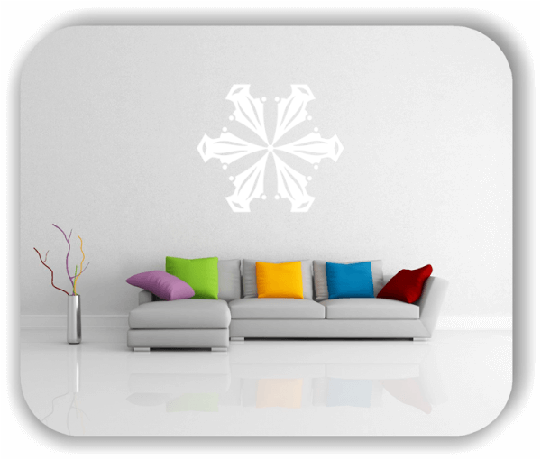 Snowflakes Wandtattoos - Schneeflocke - ab 50x43 cm - Motiv 2538
