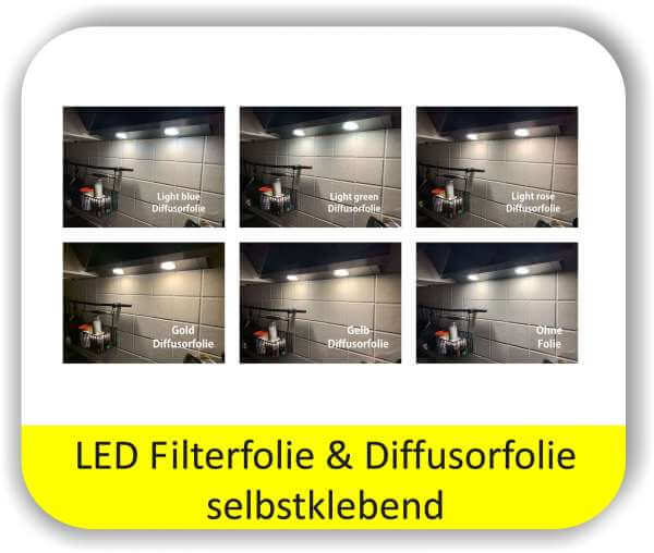 LED Farbfolien Potpourri Pastell - LED Filterfolien