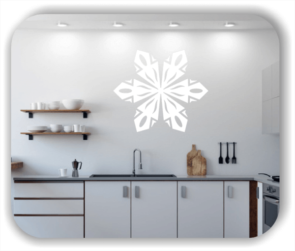 Snowflakes Wandtattoos - Schneeflocke - ab 50x43 cm - Motiv 2543
