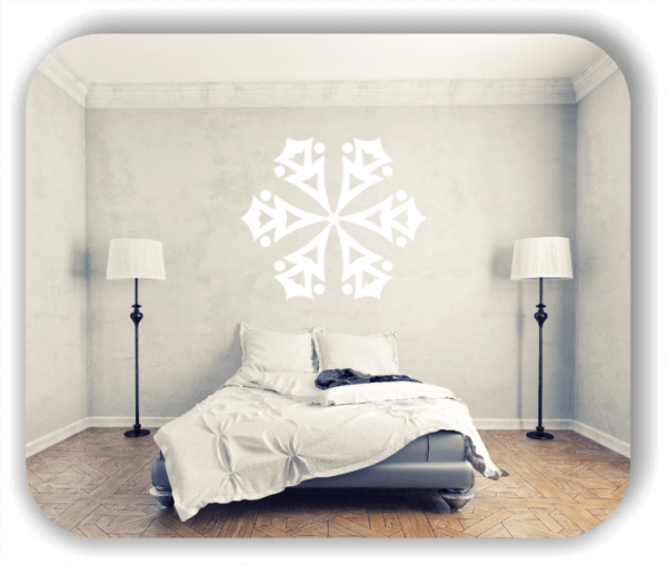 Snowflakes Wandtattoos - Schneeflocke - ab 50x43 cm - Motiv 2545