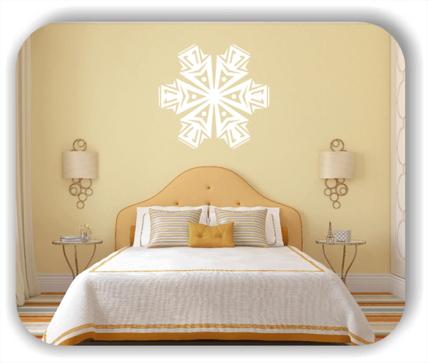 Snowflakes Wandtattoos - Schneeflocke - ab 50x48 cm - Motiv 2509