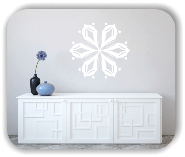 Snowflakes Wandtattoos - Schneeflocke - ab 50x47 cm - Motiv 2511