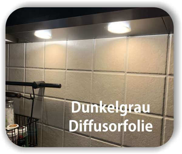 Zuschnitt Diffusorfolie Dunkelgrau - LED Filterfolie - Tönungsfolie