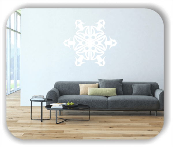 Snowflakes Wandtattoos - Schneeflocke - ab 50x43 cm - Motiv 2562