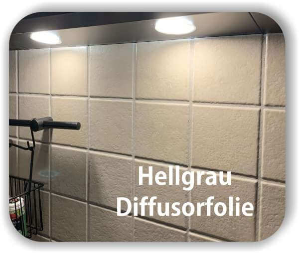 Zuschnitt LED Tönungsfolie Hellgrau - LED Filterfolie transparent