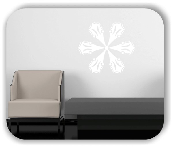 Snowflakes Wandtattoos - Schneeflocke - ab 50x47 cm - Motiv 2528