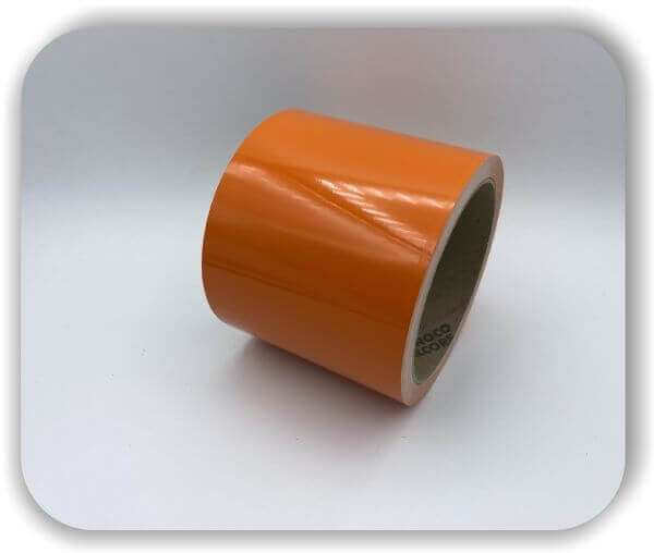 Zierstreifen 100 mm Orange Glanz aus Hamburg für Auto, Wohnwagen & Boot