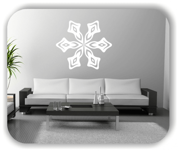 Snowflakes Wandtattoos - Schneeflocke - ab 50x43 cm - Motiv 2564