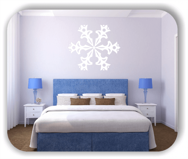 Snowflakes Wandtattoos - Schneeflocke - ab 50x43 cm - Motiv 2548