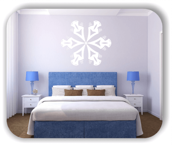 Snowflakes Wandtattoos - Schneeflocke - ab 50x43 cm - Motiv 2535