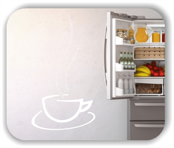 Wandtattoos Küche - Kleine Kaffeetasse mit Untertasse