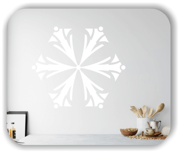 Snowflakes Wandtattoos - Schneeflocke - ab 50x43 cm - Motiv 2549