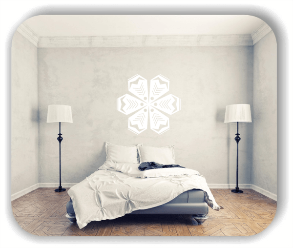 Snowflakes Wandtattoos - Schneeflocke - ab 50x48 cm - Motiv 2508